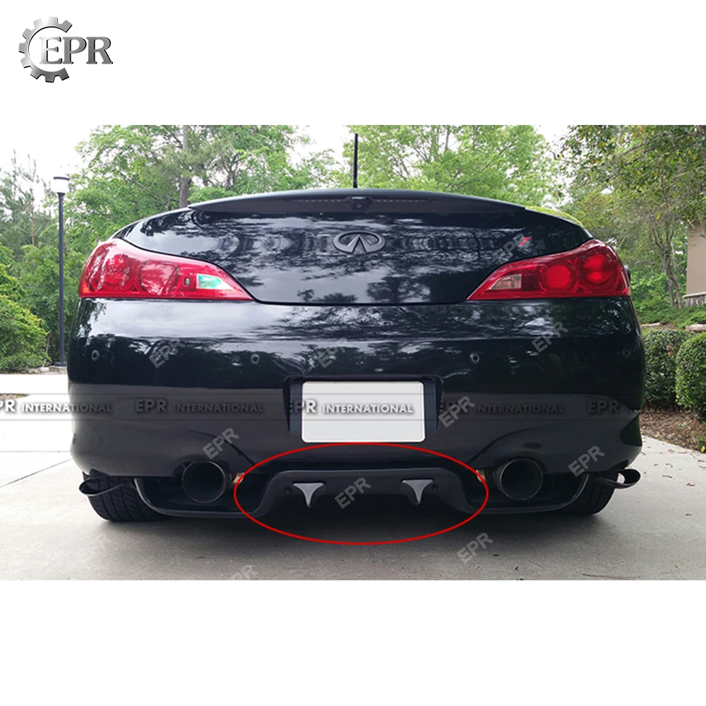 Карбоновый диффузор для Nissan 350z Z33 JDM TS style задний диффузор из углеродного волокна(8 шт. с фитингом) обшивка корпуса для 350z Z33 Racing