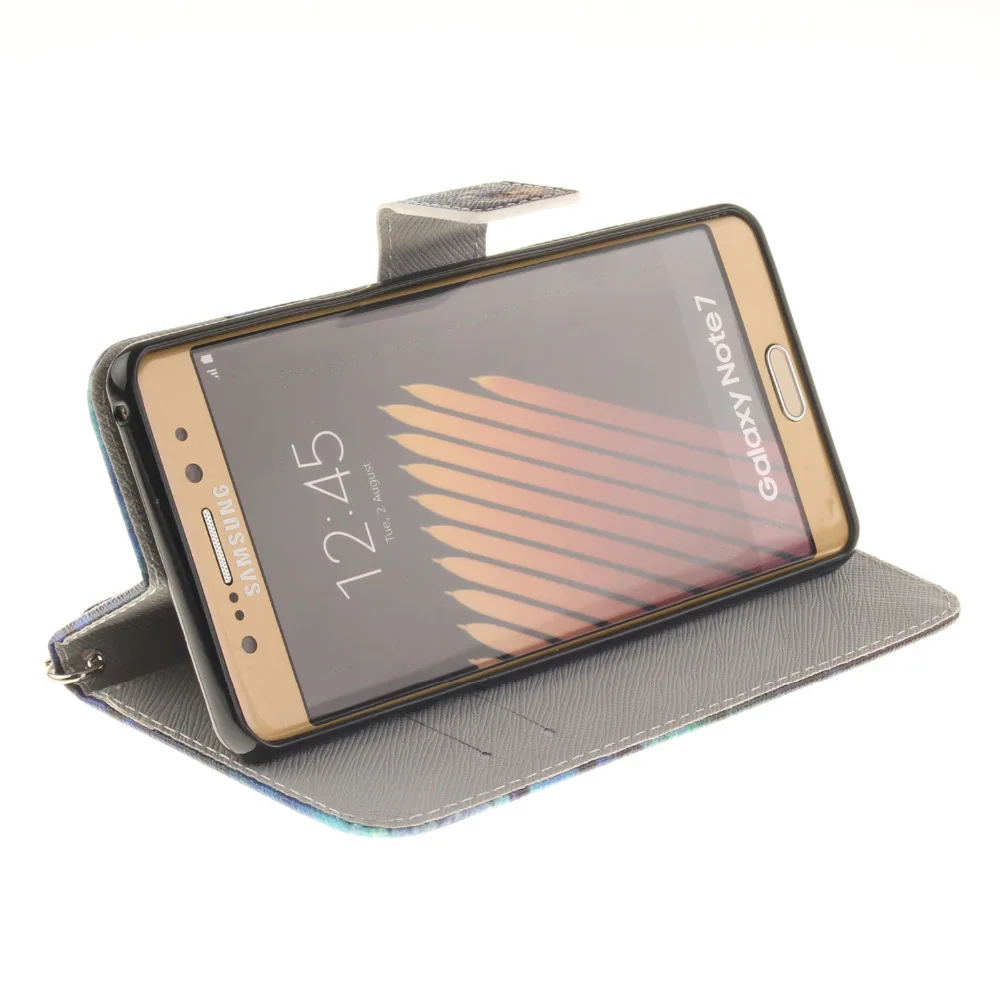 Роскошный чехол кошелек с откидной крышкой для Samsung NOTE 4 5 7 8 A3 A5 2017 A520 A320 G530