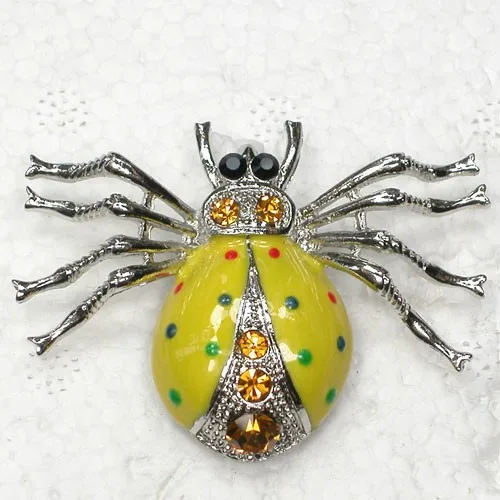 

Rhinestone Enamel brooch Beetles Pin brooches C672 G