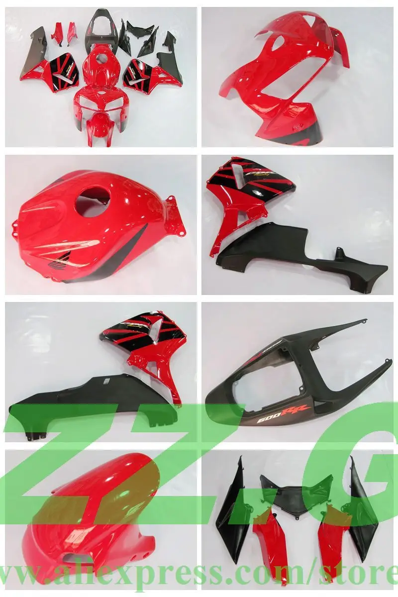 

pre_drilled red black fairings for CBR600 Painted CBR600RR 05 06 F5 CBR 600 RR 2005 2006 injection fairing kit #6W6TFF LZZ.GP