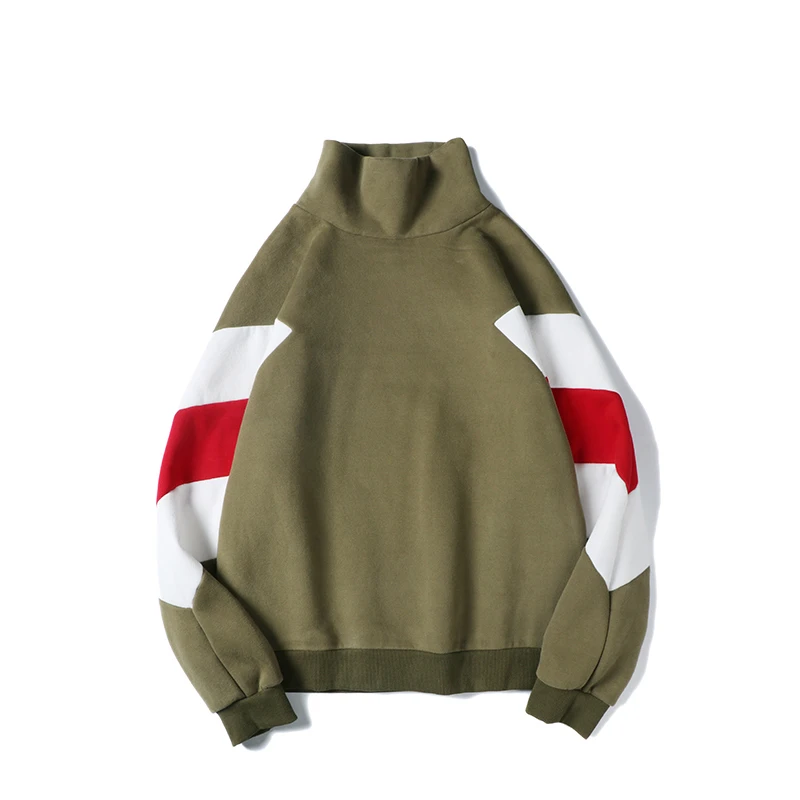 2018 осень новое поступление человек толстовки модный пэчворк Цвет легко Turtlenck с
