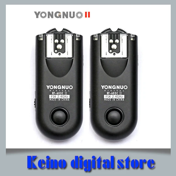 Беспроводной дистанционный триггер вспышки Yongnuo RF-603 II для Can & n 1D/1DS E S 5D Mark