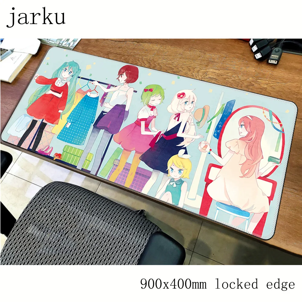 gumi mouse pad Kawaii anime gamer esports 900x400x2mm notbook mat locrkand gaming mousepad padmouse accessories | Компьютеры и офис