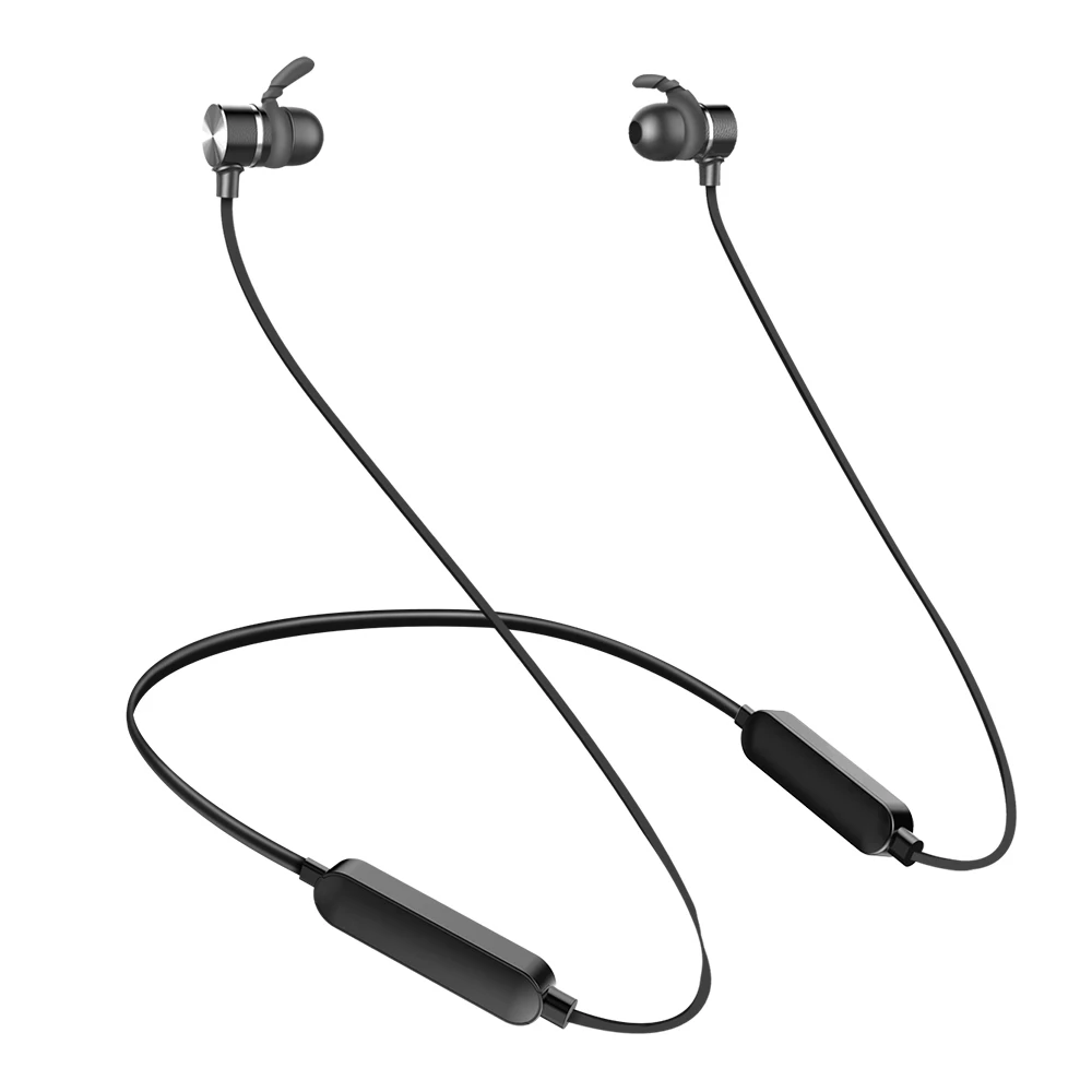 Фото Наушники H8 Bluetooth, беспроводные магнитные наушники с шейным ободом, гарнитура с микрофоном для спорта №2