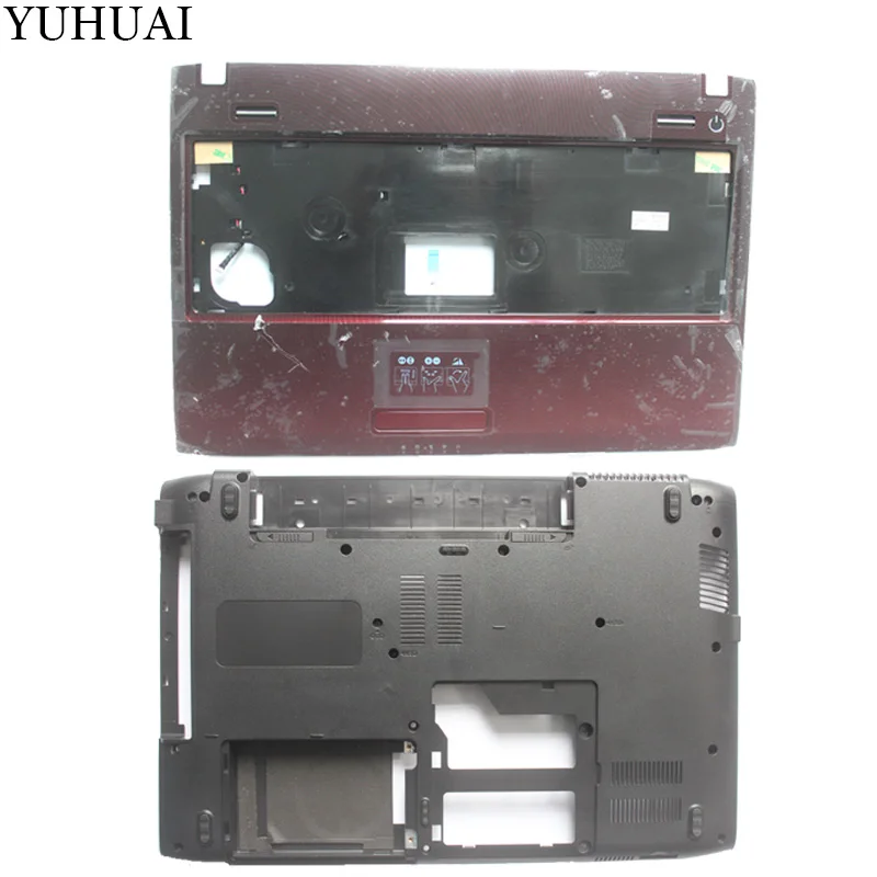 Новый чехол для SAMSUNG R580 R590 с подставкой рук искусственная кожа (F) задняя крышка