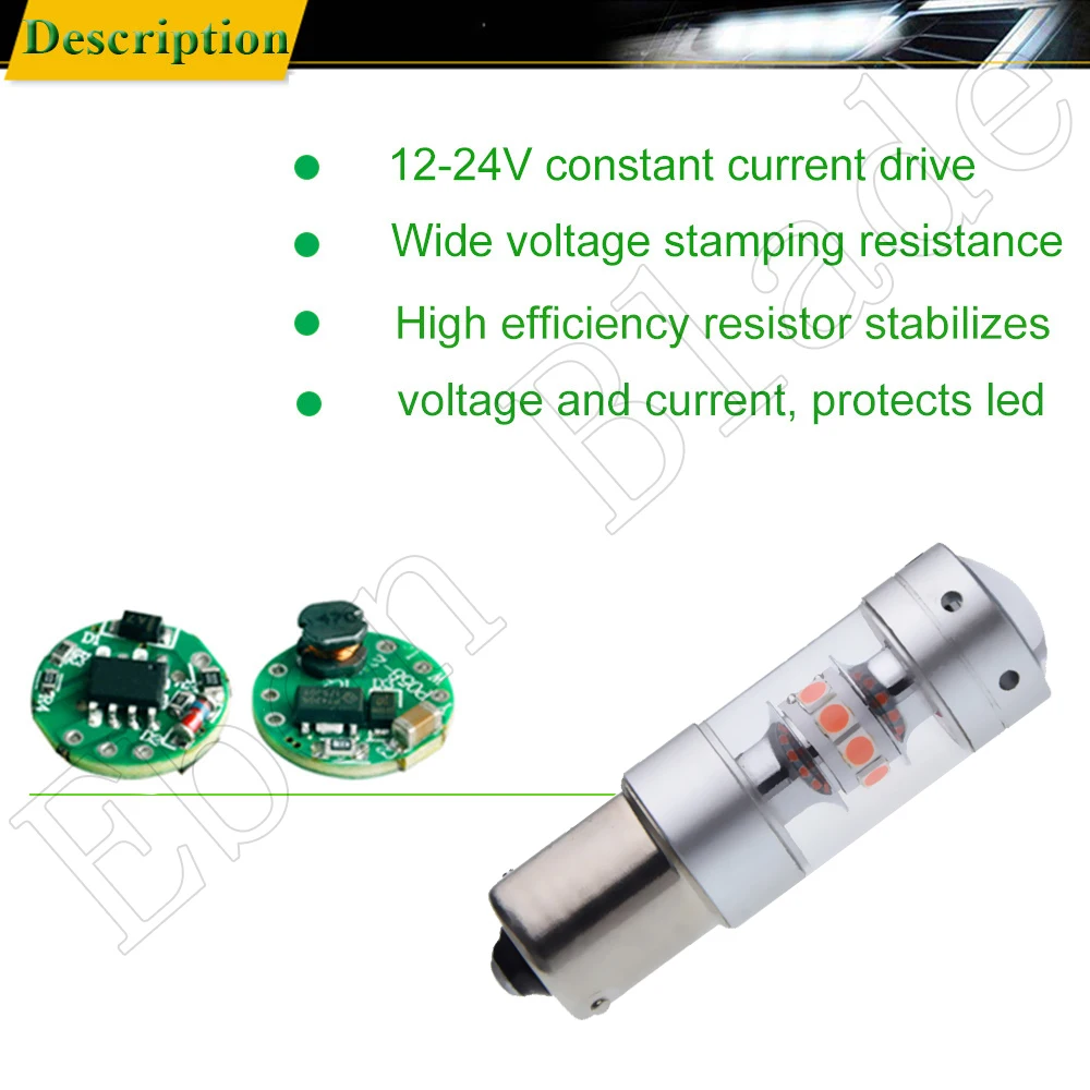 1156 BA15S P21W 1157 BAY15D P21/5W Автомобильный светодиодный светильник 3030 140W авто тормоз