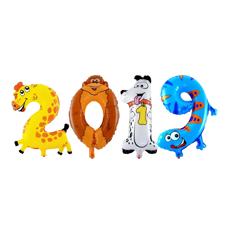 16 дюймов счастливый новый год 2019 фольга баннер из воздушных шаров Рождество