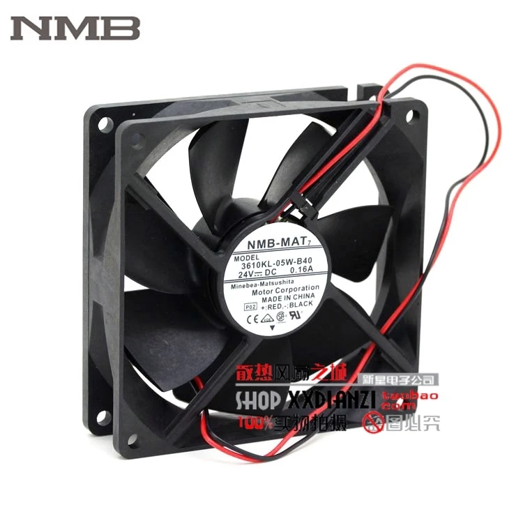 Для NMB 7 3610KL 05W B40 9225 9 см 24V 0.16a двойной шарикоподшипник вентилятора привода|ball bearing
