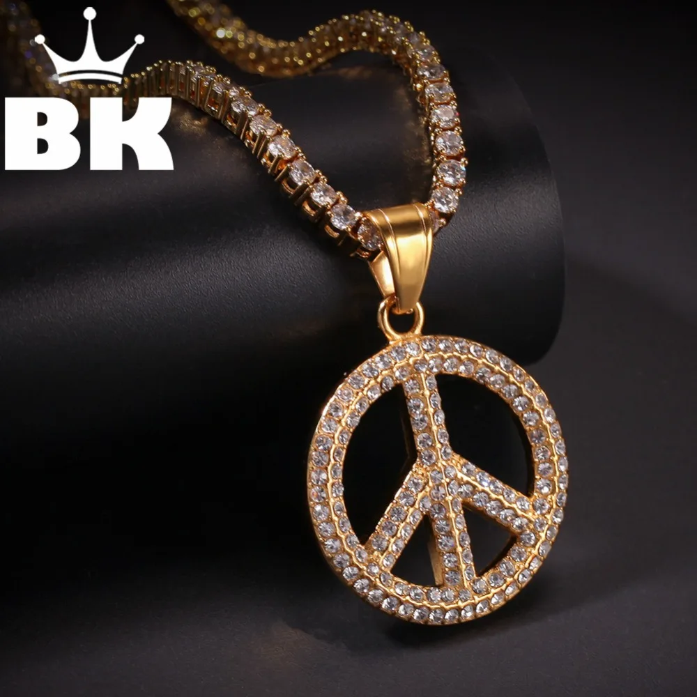 Колье BLING KING пользовательский Руль управления в стиле хип хоп с фианитом|Ожерелья