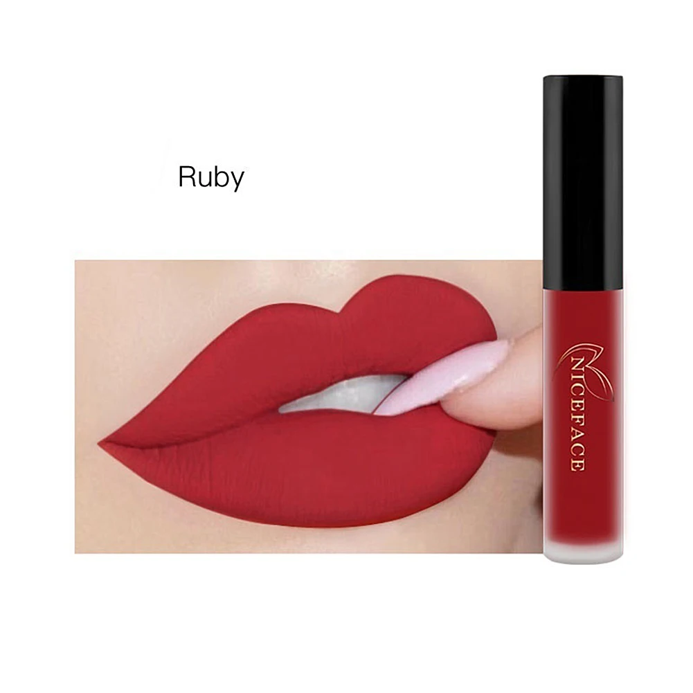 Long Lasting Matte Бархат Блеск для губ крем жидкая губная помада Для женщин