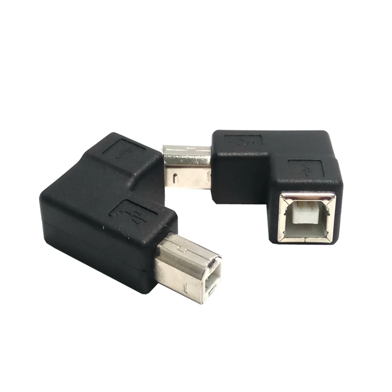 90 градусов угол L Тип USB 2,0 B адаптер «Папа-мама» разъем для принтера