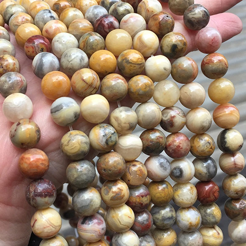 Белый красный синий Crazy Agate натуральный драгоценный камень Неокрашенный