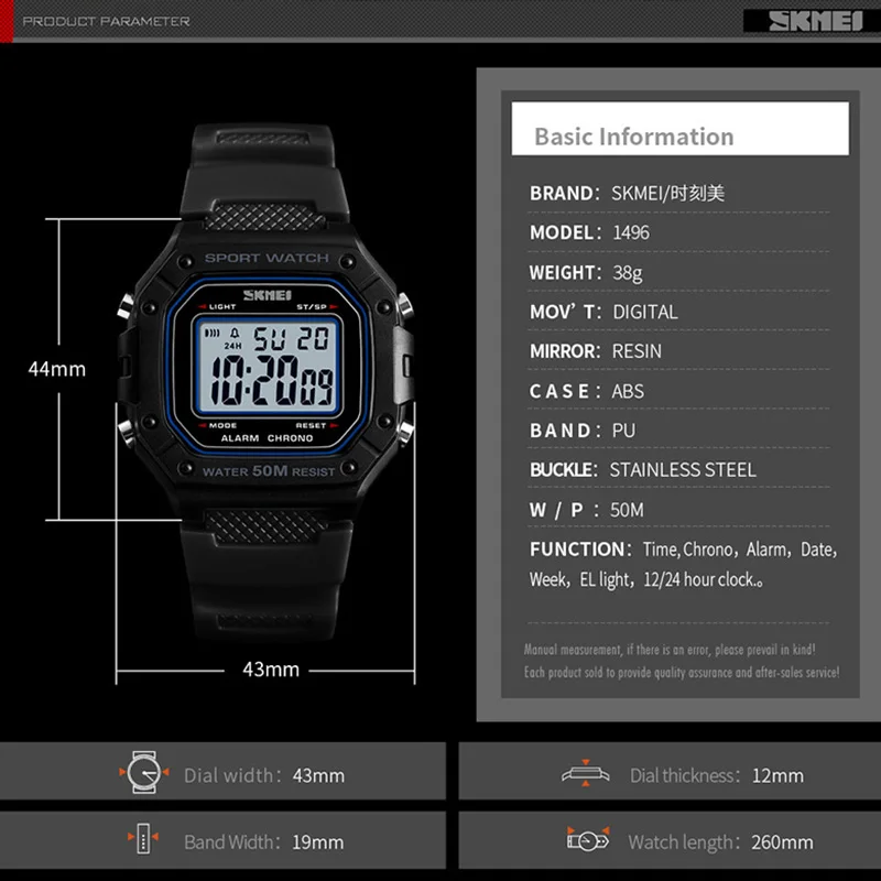 

New Sport Mens Watches SKMEI Top Brand Mens Digtial Watches Waterproof Military Electronic Wristwatch Male Clock reloj hombre