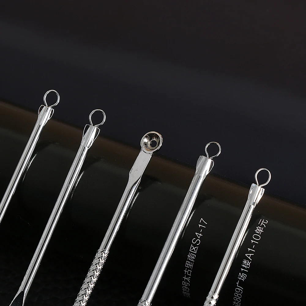 5 шт./компл. набор инструментов для удаления чёрных точек и прыщей|Устройство