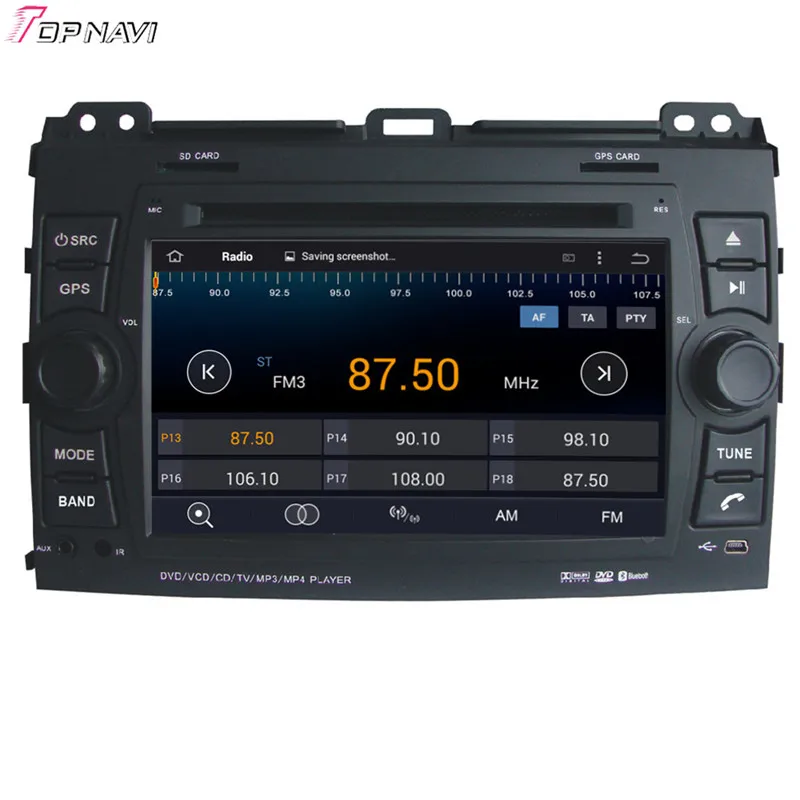 TOPNAVI 7 ''Восьмиядерный 4 Гб RAM Android 6 0 Автомобильный Радио Стерео GPS для Toyota Prado 2002