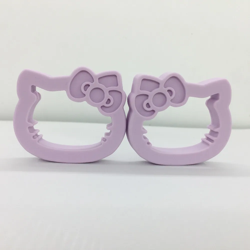 50 мм силиконовый Прорезыватель Большой hello kitty подвесной Прорезыватель для зубов-Chewable, BPA-free, пищевой мини Силиконовый Прорезыватель
