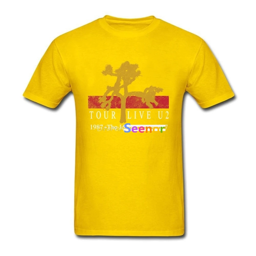 Новый U2 Джошуа дерево Tour хлопковая Футболка Crewneck Мода Для Мужчин's Футболки 2018
