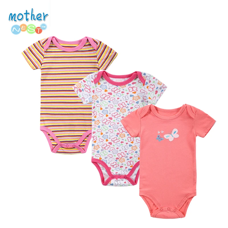 2017 хлопковый комбинезон с короткими рукавами для маленьких мальчиков и девочек 3