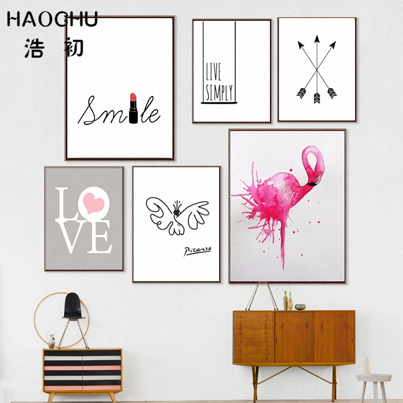 HAOCHU современное банское уличное искусство Граффити воздушный шар девушка