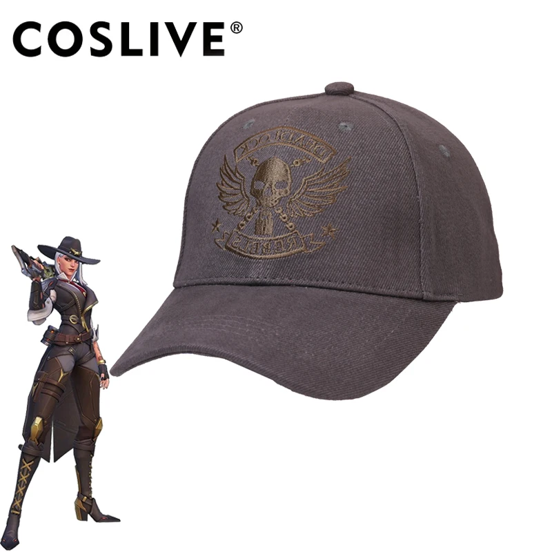 Coslive Новое поступление Overwatch Ashe бейсболка Регулируемая модная кепка для косплея