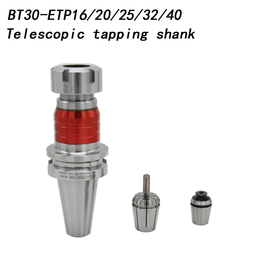 BT30 ETP16 ETP20 ETP25 телескопическая жесткого нарезания резьбы хвостовик плавучий кран цанговый патрон фрезерный инструмент для резьбы выдвижной нарезание резьбы