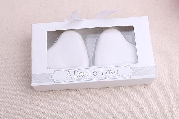 Новое поступление Свадебные сувениры A Dash of Love керамические соли и перца в форме