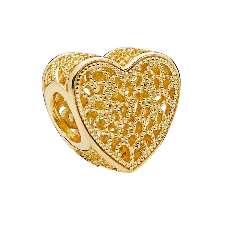 Shine Series 18ct позолоченная фотосеребряная полная Романтика бусины DIY подходит PANDORA