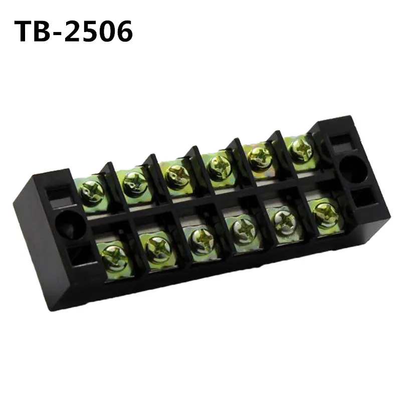 10 шт. 600 в 25А TB2503/2504/2505 Барьерная полоса Клеммная колодка Соединительная плата |