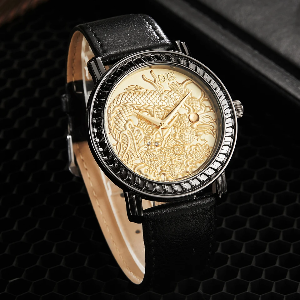 Универсальные мужские часы в стиле Панк Роскошные Серебристые черные золотые