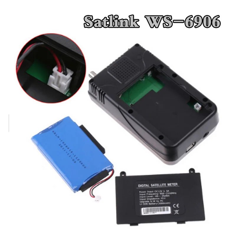 WS6906 сигнала 3 5 &quotDVB S FTA цифровой спутниковый метр сатфайндер satlink WS 6906|Спутниковое