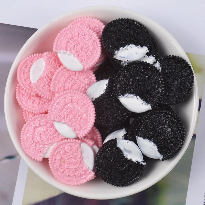 

10Pcs/Lot Chocolate Chip Cookies Polymer Slime Charms Modeling Clay DIY Kit Accessories Box Toy For Children Slime Supplies