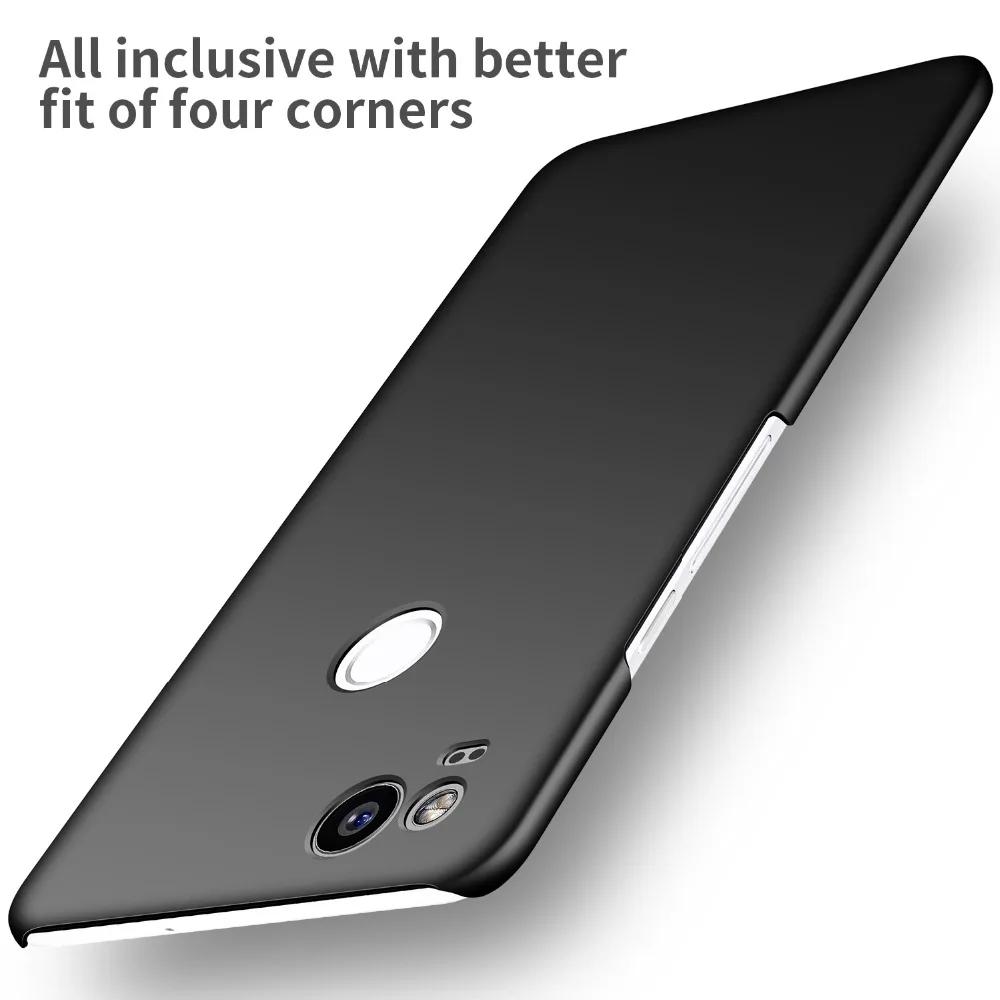 Для Google Pixel 2 2XL Футляр PC тонкий Coque матовая кожа Защитная крышка Чехлы для XL полное