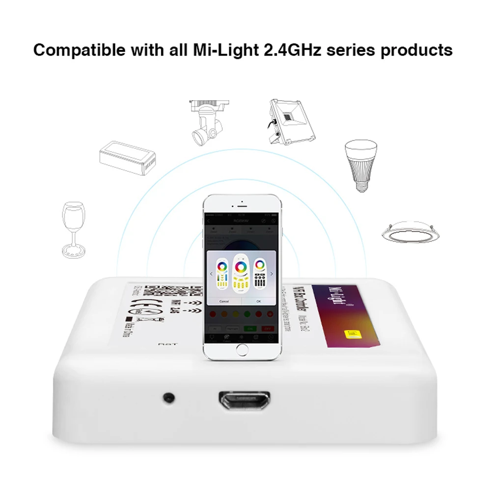 Ми свет Wi Fi IBOX светодиодный контроллер 2.4 г Беспроводной RGB IOS Andriod App для milight RGBW CCT