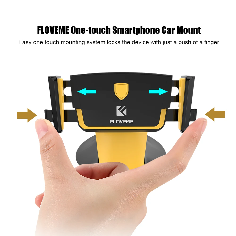 FLOVEME автоматический замок адсорбции автомобильный держатель телефона для iPhone