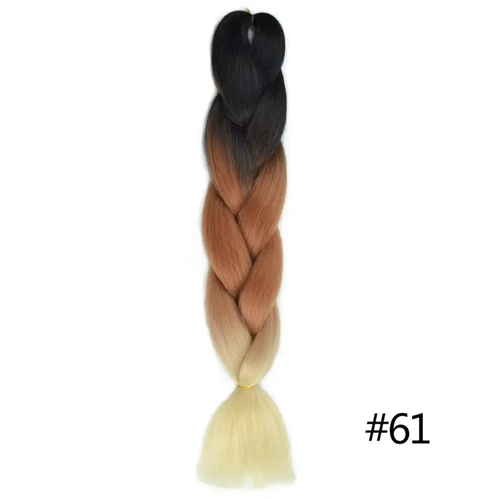Chorliss 2"(65 см) 613TL. Голубой синтетические волосы для наращивания на крючках косички огромные косички Омбре плетение волос 100 г/упак. 1 шт - Цвет: #613