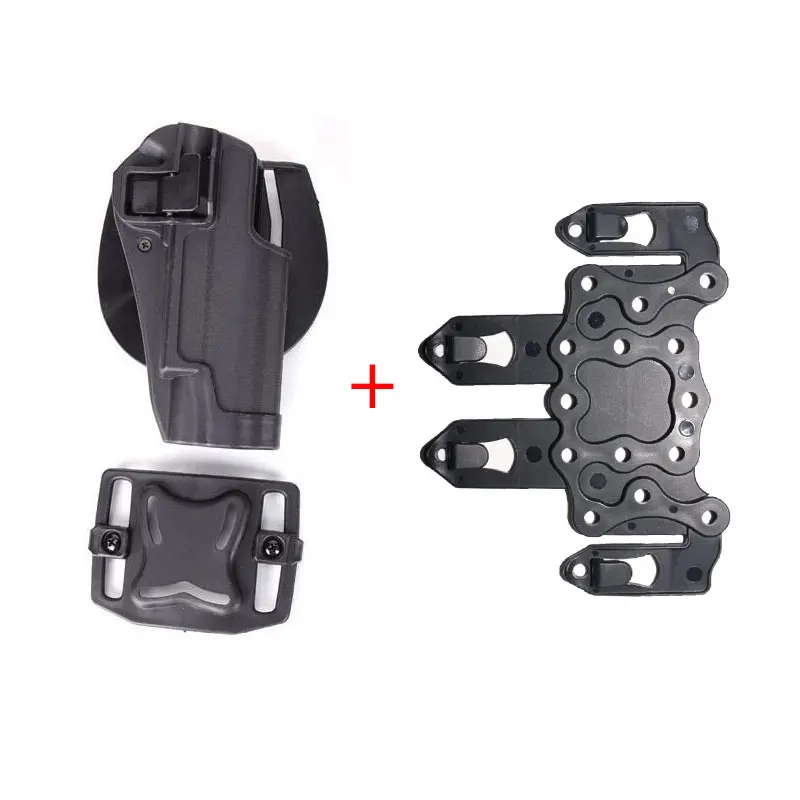 Airsoft Tactical CQC 1911 Holster with Adapter Polymer Waist Paddle M1911 Military Gun Accessories | Спорт и развлечения