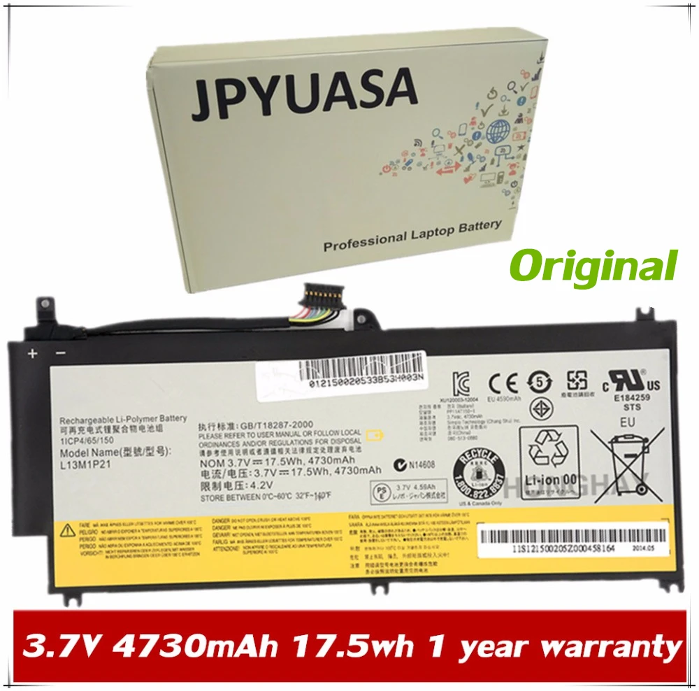 7XINbox 3 7 В 4730 мАч 17 5wh L13M1P21 L13L1P21 Аккумулятор для ноутбука Lenovo Miix 2 8 &quotдюймовый