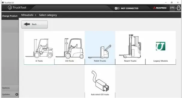 TruckTool 3 1 (диагностическая программа для вилочных погрузчиков Mitsubishi Rocla)|diagnostic