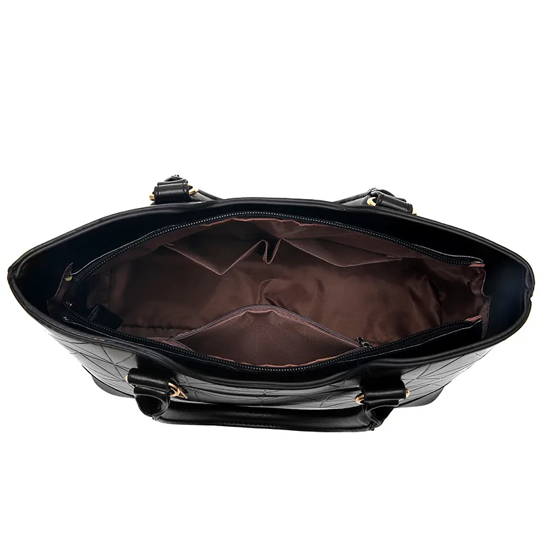 SUKEBE Women Handbag High Quality Female Solid Tote Bag 2pcs/Set Composite Messenger Bags Bolsa | Багаж и сумки