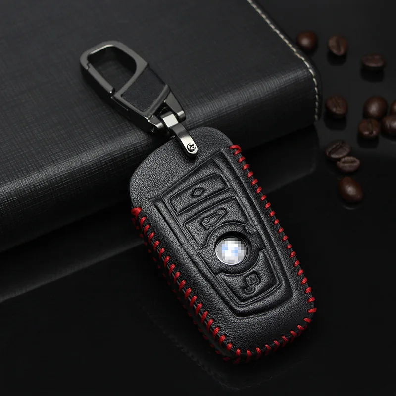 Suitable for BMW 5 Series 525li3 320li7 Car Key Bag Set First Layer Leather cover key YS001 | Автомобили и мотоциклы