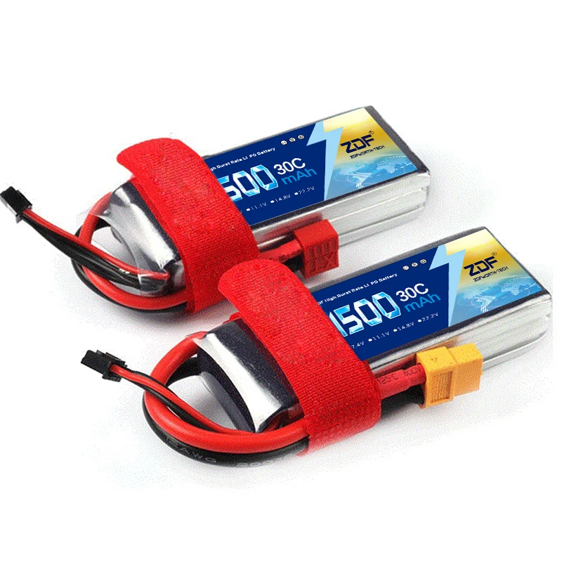 ZDF RC Lipo батарея 2S 3S 4S 6S 7 4 V 11 1 v 14 8 22 2 1500mAh 30C 60C Акку для радиоуправляемой модели