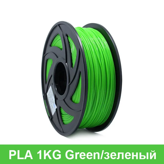 10 шт., 1,75 мм, 1 кг/шт., PLA ABS, 3d принтер, нить для 3D ручки, Резиновая лента, расходные материалы, материал, нить для 3d принтера - Цвет: PLA Green Color