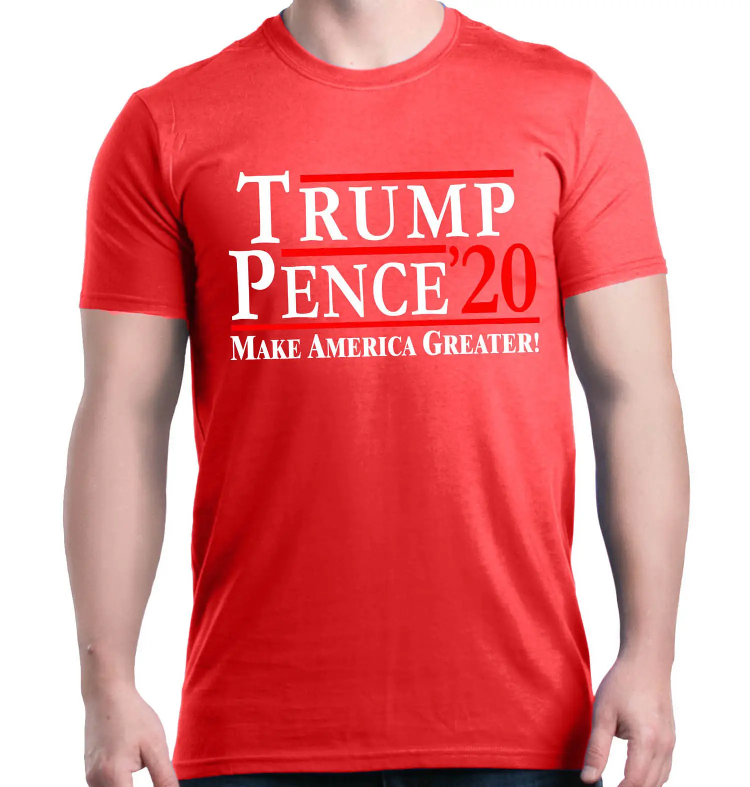 Футболка Trump Pence for сделает Америку еще больше! Политических рубашки для мальчиков - Цвет: Красный