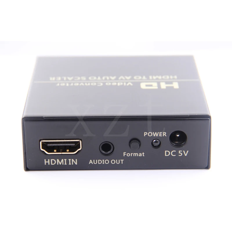 HDMI К AV Авто скейлер адаптер HD 1080P видео композитный конвертер коробка к 3 RCA AV/CVSB L/R