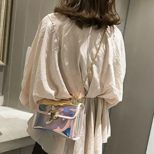 Женская прозрачная сумка Кроссбоди из ПВХ конфетного цвета на плечо новинка