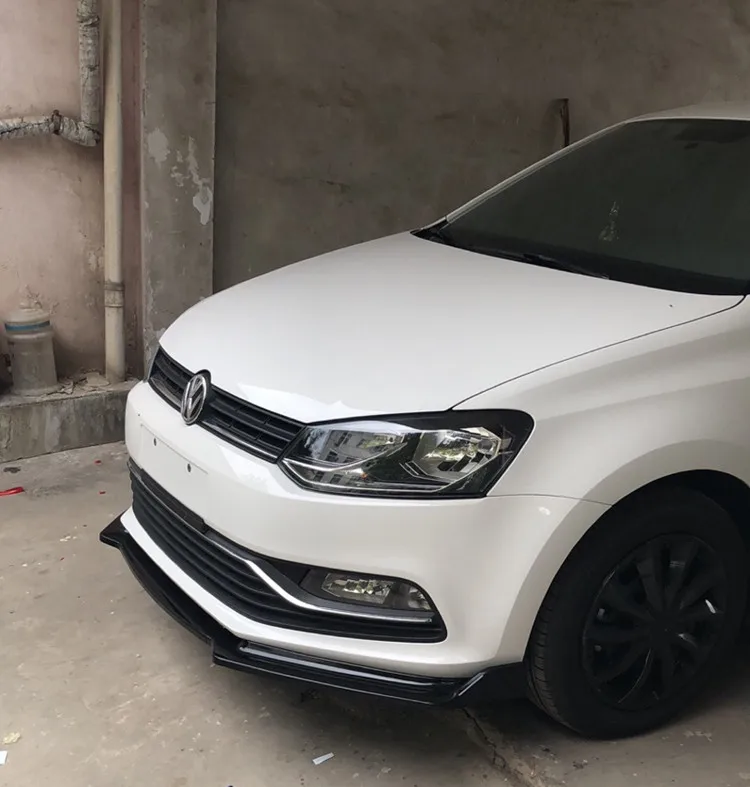 Для Polo Передний бампер диффузор протектор для Volkswagen Polo Комплект кузова бампер задняя Лопата для губ задний спойлер