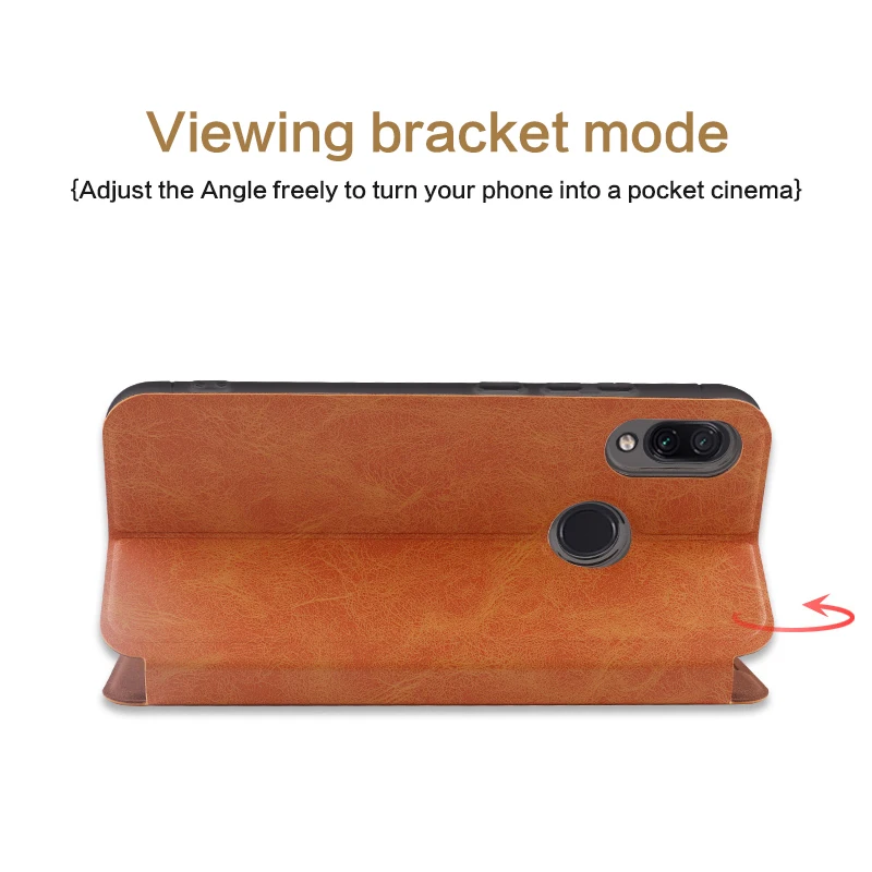Оригинальный MOFI Xiaomi Redmi Note 7 Чехол 6 3 дюймов с подставкой и откидной крышкой в
