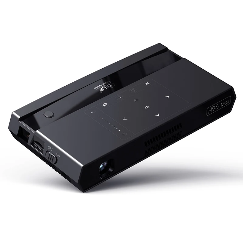 H96 Max S912 4K Голосовое управление Android проектор 2 Гб 16 Гб 5 ГГц двойной WiFi RGB светодиодный DLP Android tv Box проектор