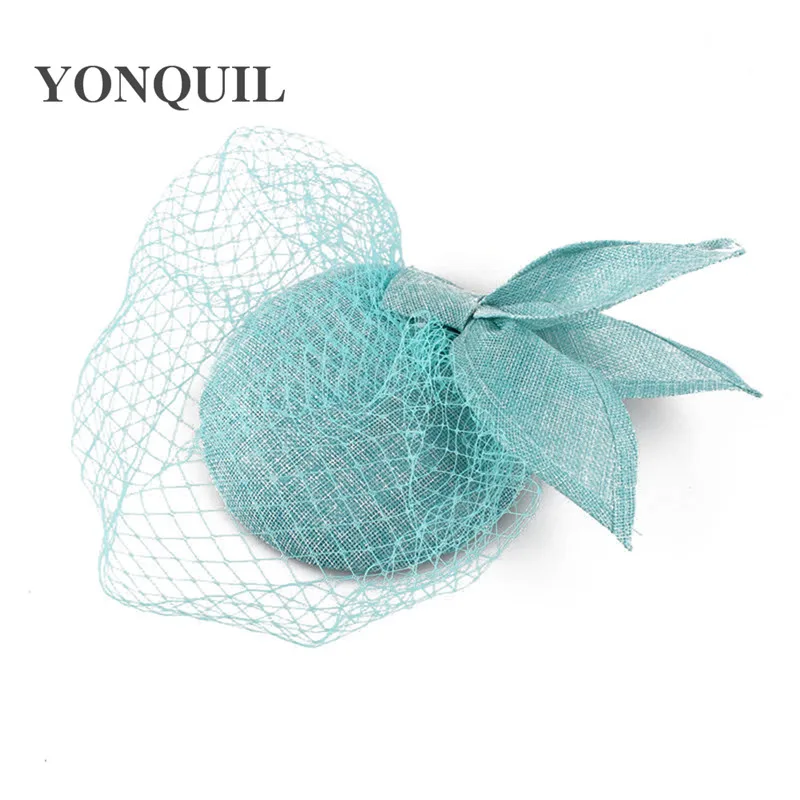 

Imitation Sinamay Fascinators Hat With Women Veiling For Kentucky Mesh Headpiece Derby Wedding Party Races Millinery Accessories