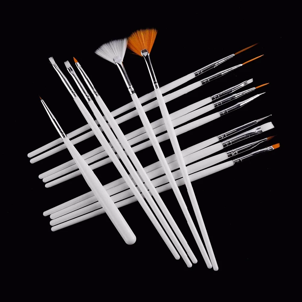 ROSALIND 20 шт./компл. кисти для ногтей Дизайн Комплект нанесение пунктира